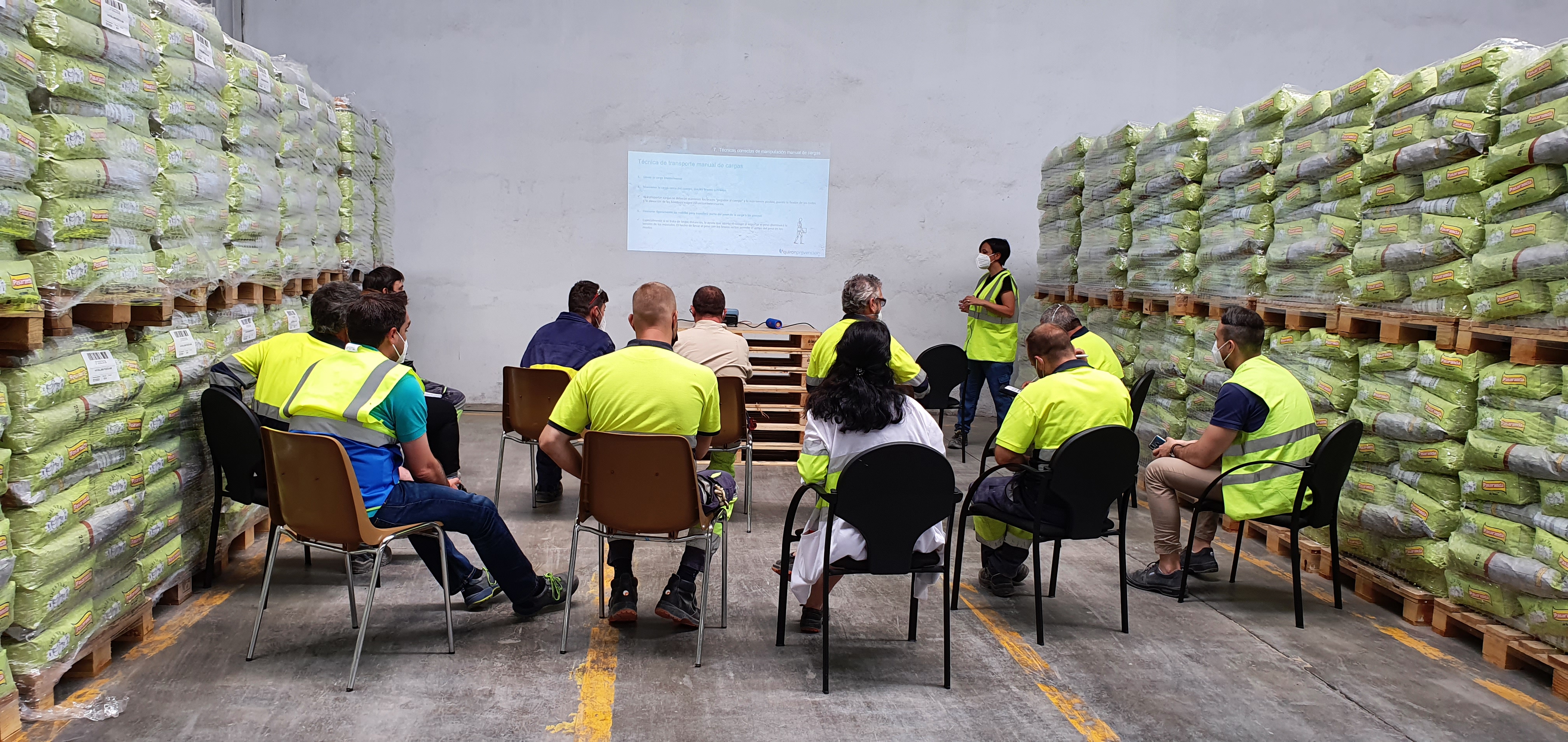 Sesión de formación en planta